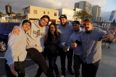 The amazing hair cutting team of the Streets of Hope San Diego.