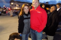 Michelle and Dave are glad to help the homeless on Easter.