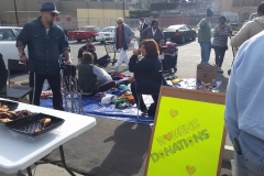Donuts for the homeless and clothing donations for homeless women on Easter.