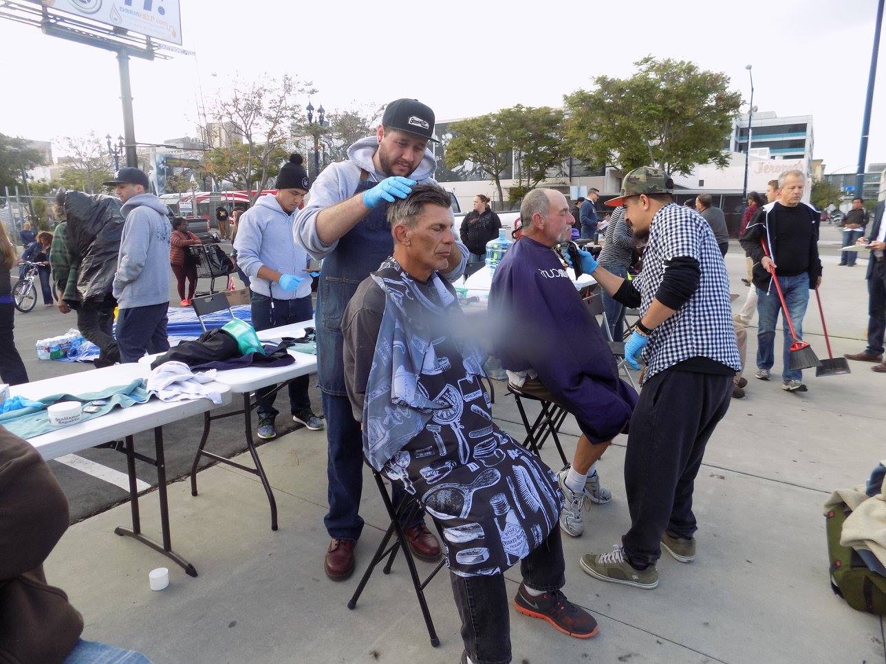 Special Homeless Hair Cutting Event Monday 6-27-2016