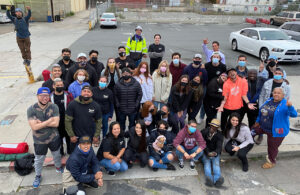 Volunteer group photo from our Homeless Special Event where we gave out 50 tents and 100 sleeping bags