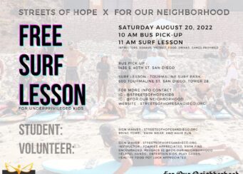 Streets of Hope Kids – Surf Lessons at the Beach